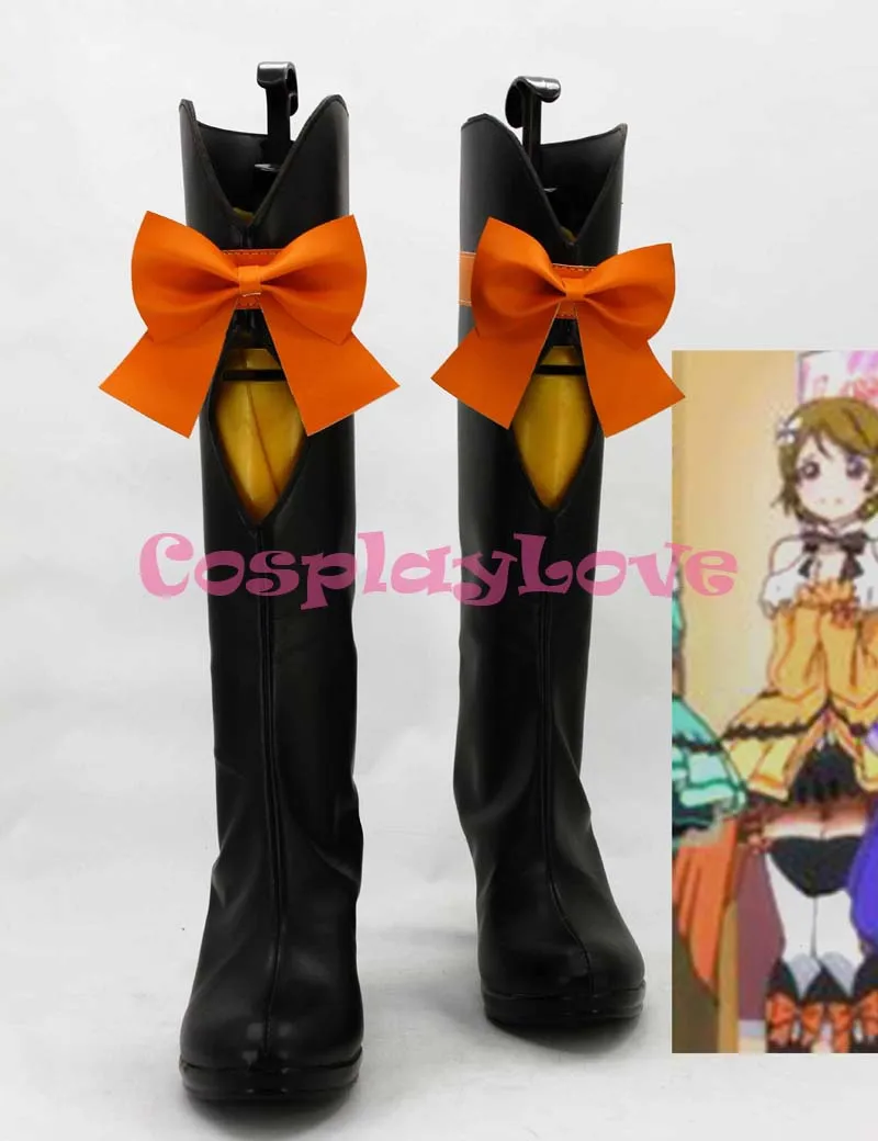 

Final Live Kirakira Sensation Koizumi Hanayo Cosplay Shoes Custom Made Japanese Anime Lovelive! 2 Long Boots For Halloween