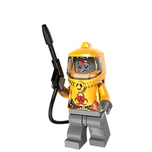 Nuclear radiation Biochemical zombies Modern Military Armed Forces SWAT Building Blocks Toys For Children Gif