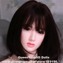 TPE Sex Doll Head With Oral Sexy Silicone Sex Dolls Adult Toys Metal Skeleton Love Doll Heads Fit For 140cm To 170cm Body