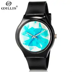 Уиллис Топ Мода Классический бренд Часы Для мужчин спортивные часы кварцевые корпус часов ультра тонкий силиконовый пластиковые Часы Relogio