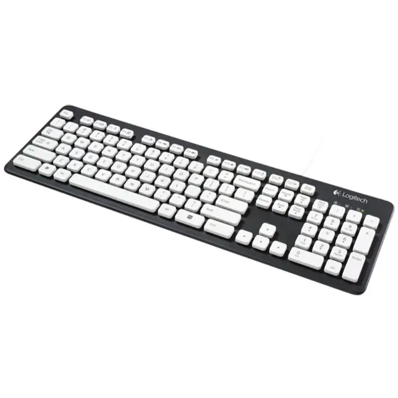 Logitech K310 моющийся Проводная клавиатура 108 ключей USB геймер клавиатура для Windows XP/Vista/7 8 настольных ПК компьютер