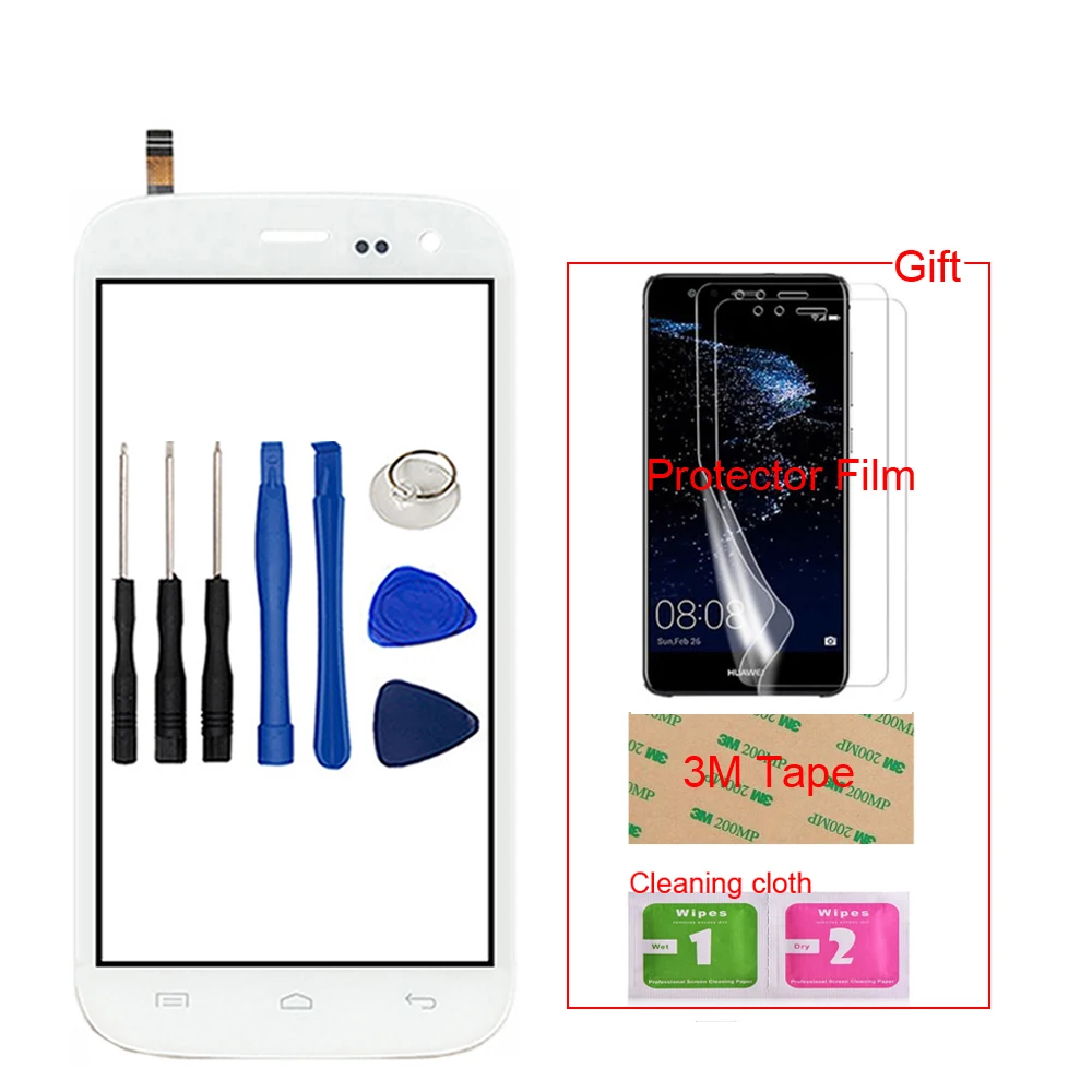 

5'' Mobile Front Touch Glass Touch Screen For Explay X-tremer Digitizer Panel Lens Sensor Capacitive + Free Protector Film Tape