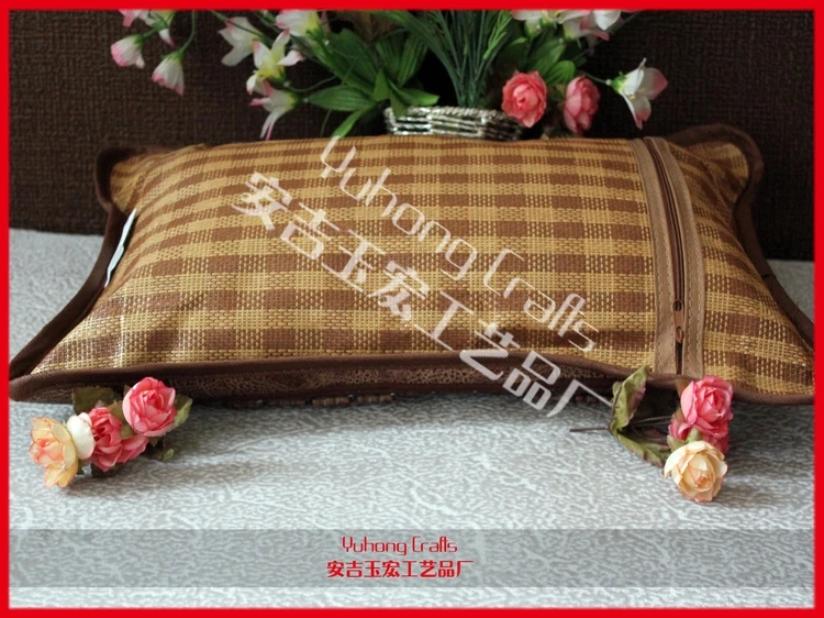 Китайские традиционные ремесла натуральный махцзян бамбук и магнит сделанные подушки заполнены бамбуковыми листьями подушки для здоровья