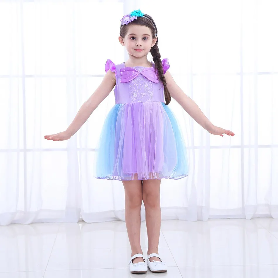 Girls Mermaid Princess Dresss (2)