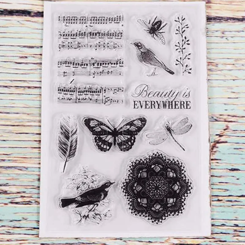 

Beauty is everywhere transparent clear stamp for DIY Scrapbooking/Card Making/Kids Christmas Fun Decoration Supplies