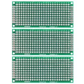 

20PCS Double Side Prototype PCB Tinned Universal Breadboard 30mmx70mm FR4 New
