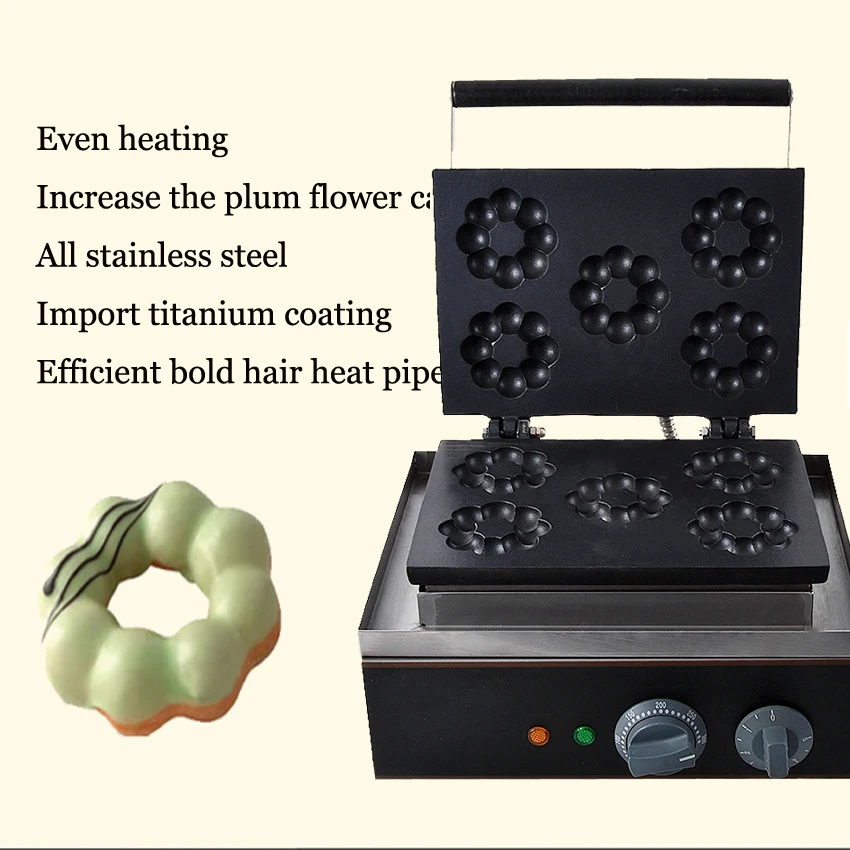 Шт. 1 шт. Электрический сливы сладкий пончик чайник/Электрический цветок тип вафельная машина/вафельница/сладкий пончик чайник