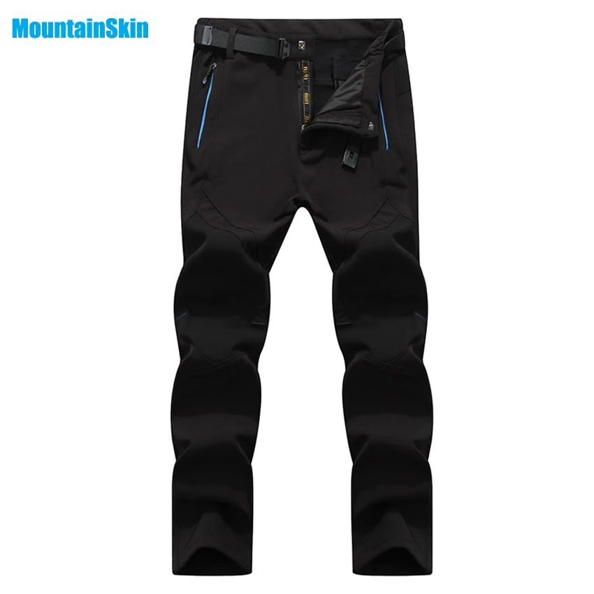 Mountainskin hombres Invierno Polar Fleece Softshell pantalones al aire libre deporte Camping Trekking escalada esquí pantalones masculinos MA049 Mountainskin hombres Invierno Polar Fleece Softshell pantalones al aire libre deporte Camping Trekking escalada esquí pantalones masculinos MA049