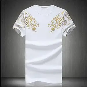 Горячая Распродажа, новая модная брендовая мужская футболка с коротким рукавом, летняя полосатая футболка, Мужская облегающая футболка с круглым вырезом, мужская повседневная футболка 5XL - Цвет: 1644 White