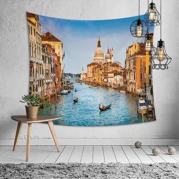 

World Architecture Tapestry Digital Printing Tablecloth Beach Towel Hanging b