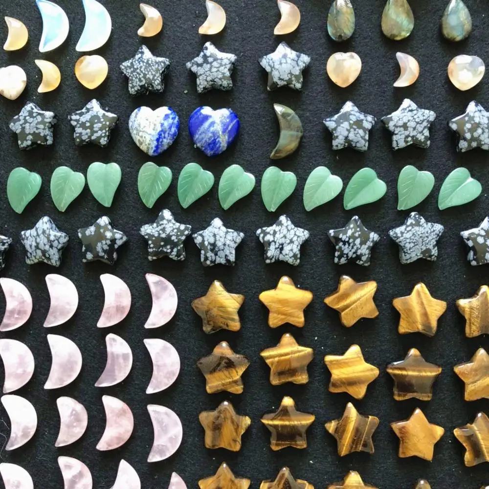 

Natural Stone Customized Shape And Size Customized products Star Moon Tower Pyramid Lapis lazuli Obsidian Wholesale Cheap