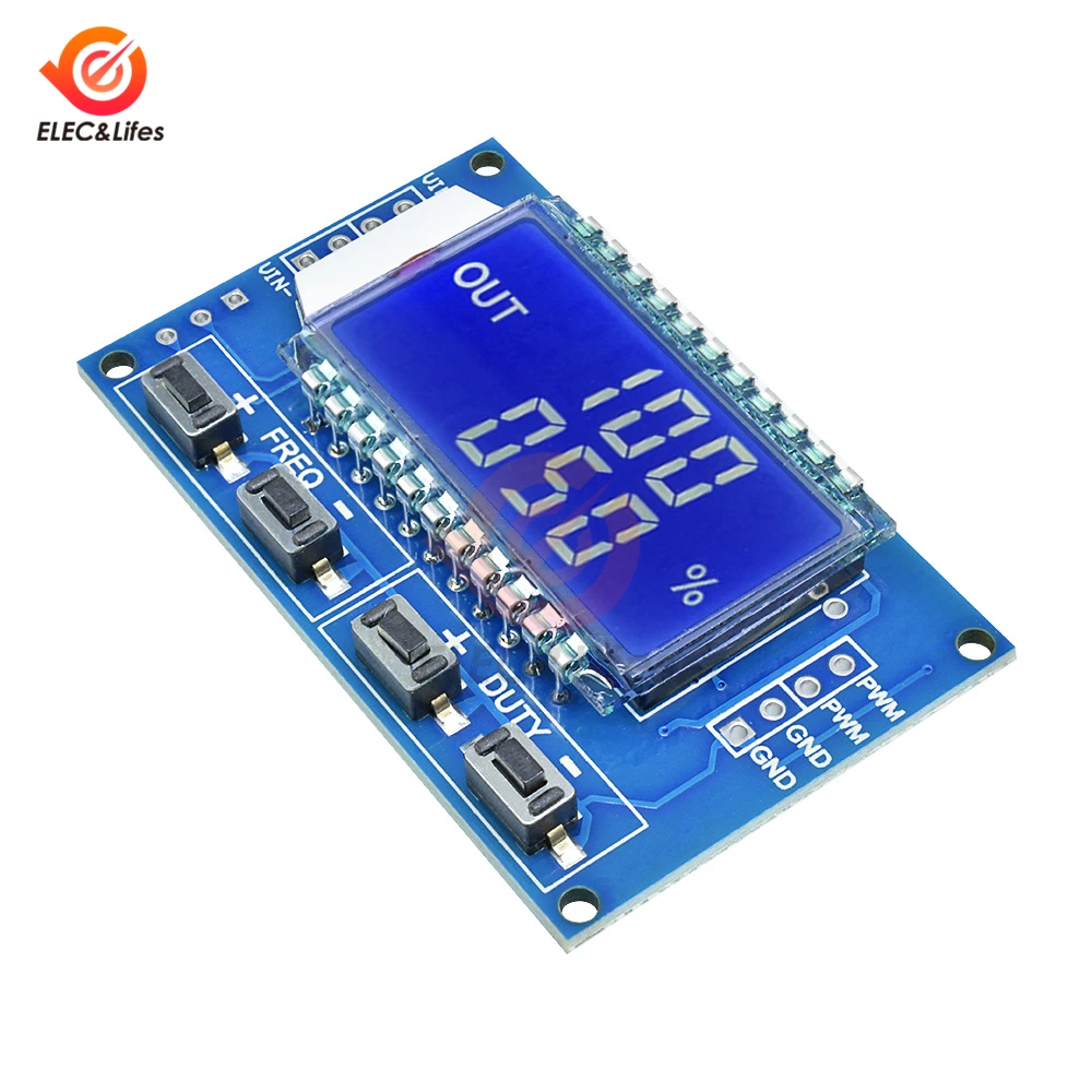 1 канальный цифровой сигнал генератор PWM частота импульсов рабочий цикл регулируемый модуль ЖК-дисплей Дисплей 1Hz-150Khz 3,3 V-30 V PWM доска