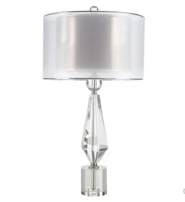 الكريستال الجدول مصباح الأمريكية الراقية غرفة نوم السرير غرفة المعيشة الطعام غرفة نموذج غرفة مصمم الجانب عدة مصابيح طاولة الشاي