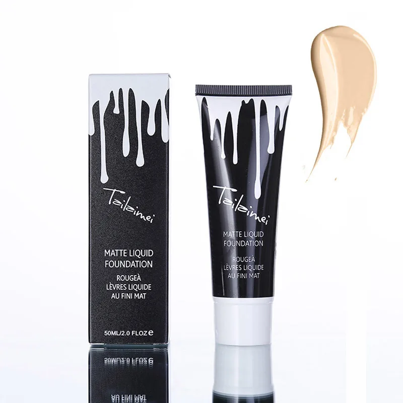 

2017 Brand Base Makeup Brighten Natural Concealer Cosmetics Waterproof Smooth Minerals Matte Liquid Foundation Makeup