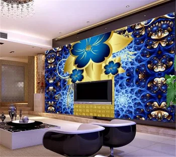 

Wallpaper Stylish And Beautiful European Style Flowers Wallpaper 3d on the wall Home Decor Living Room Wall Covering