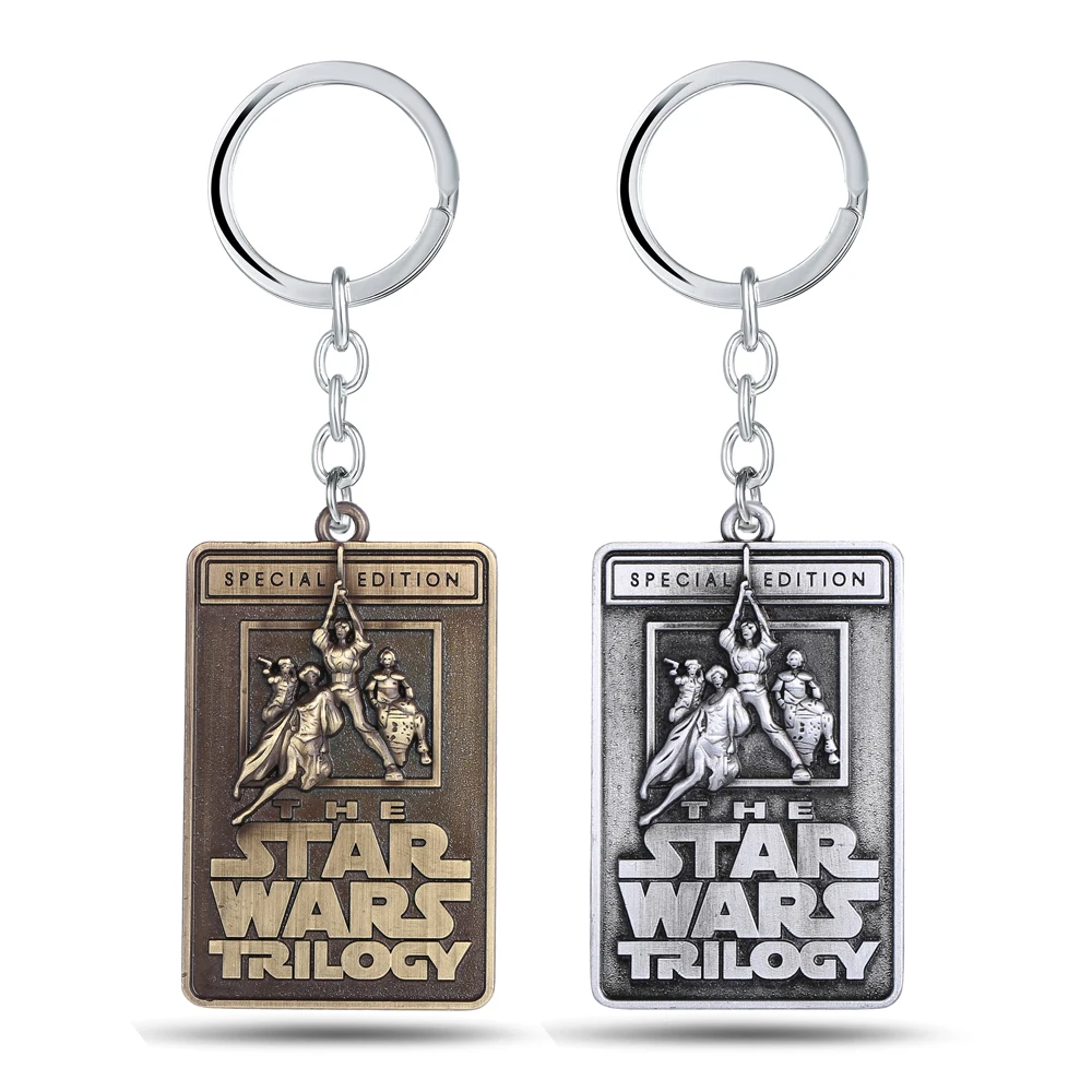

Star Wars Trilogy Keychain 2 colors Metal Key Rings For Gift Chaveiro Key chain Jewelry for cars YS10972