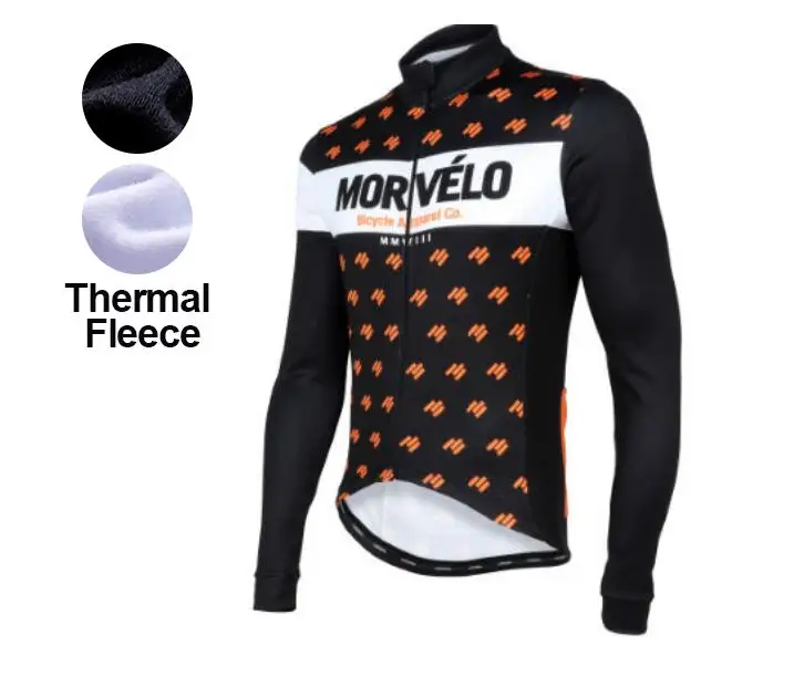winter fleece style morvelo Велоспорт Джерси зимний длинный велосипед тепловой флис Ropa Roupa De Ciclismo Invierno Mujer Mtb Одежда - Цвет: winter fleece style