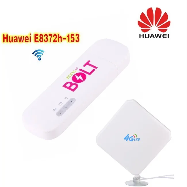 Разблокированный беспроводной модем Huawei E8372h 153 Cat4 WiFi Dongle 3G 4G FDD 150 Мбит/с