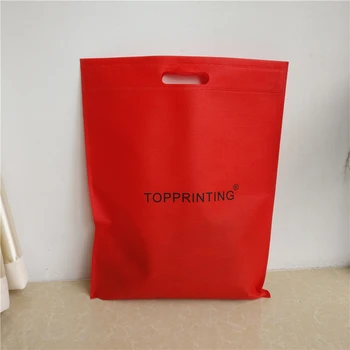 

Wholesales 500pcs/lot Reusable Red Eco Friendly Non Woven Shopping Bag Tote Bag for Gift Shoes Clothes Books Trade Show Swimware