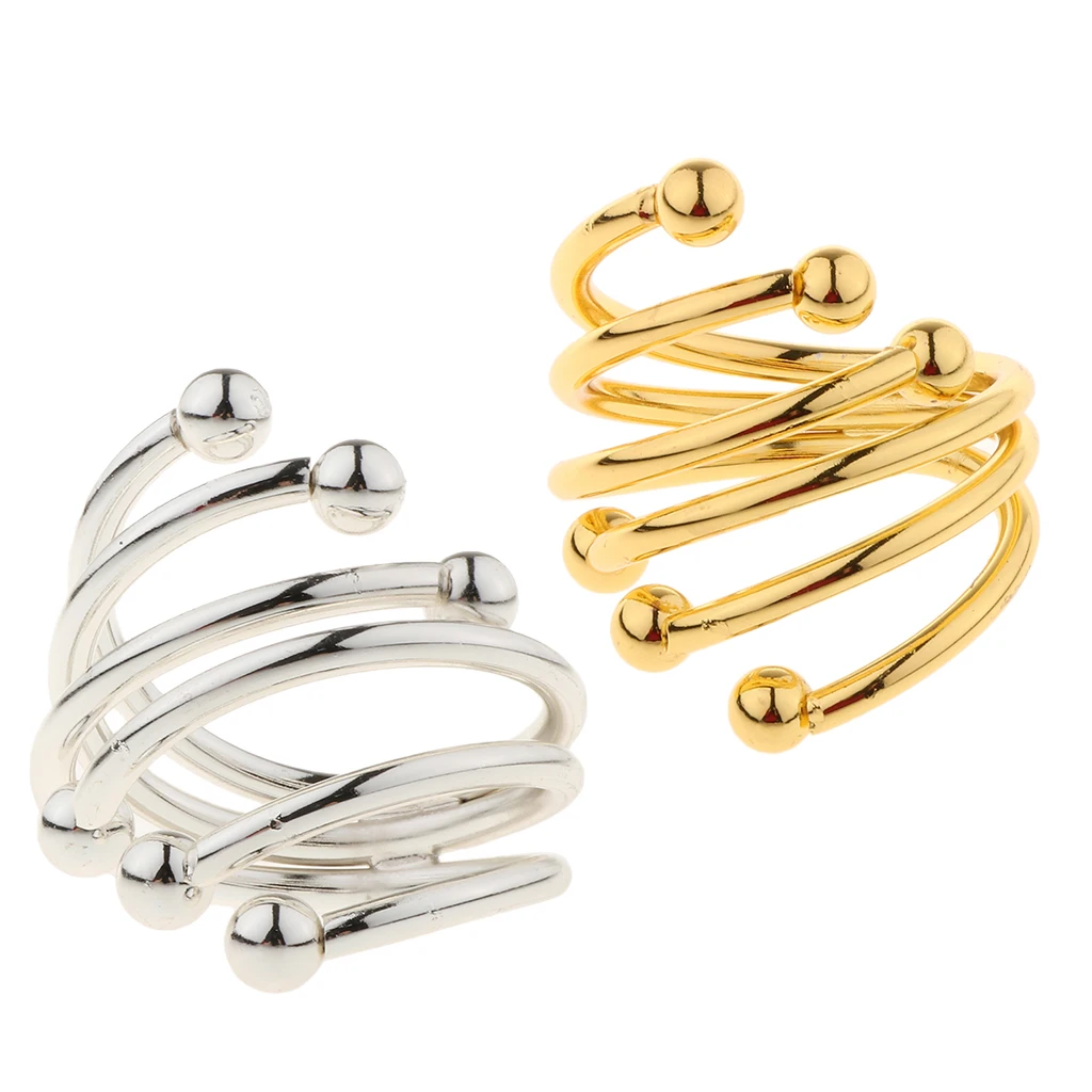 Fashion Round Metal Napkin Ring Buckle Hotel Banquet Six-Bead Spring Wedding Birthday Party Supplier | Дом и сад
