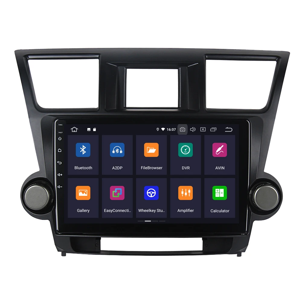 Best For Toyota Highlander Kluger 2009 - 2013 Android 9.0 Quad Core Autoradio Car Radio Stereo GPS Navigation Multimedia Player 1