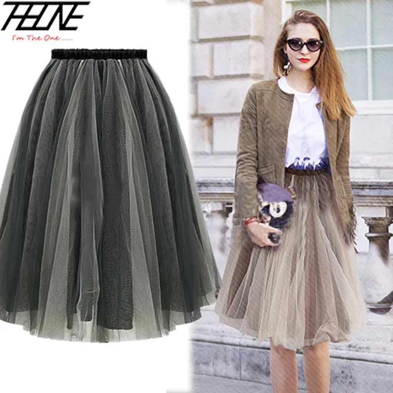 Summer Style Ladies Women Tulle Skirt Plus Size Fashion Bouffant Tutu