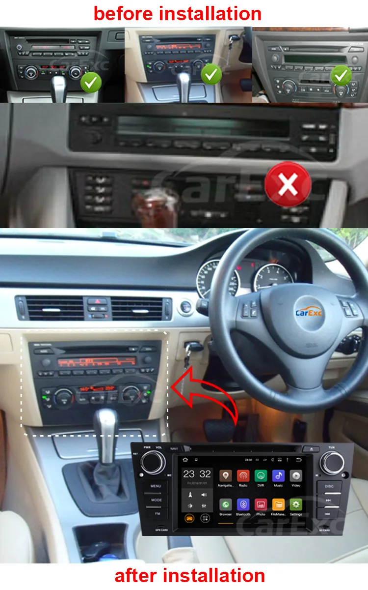 Sale Android 9.0 Car DVD For BMW 3 Series E90 E91 E92 E93 With Canbus GPS Navigation Wifi   Bluetooth Radio Carplay 0