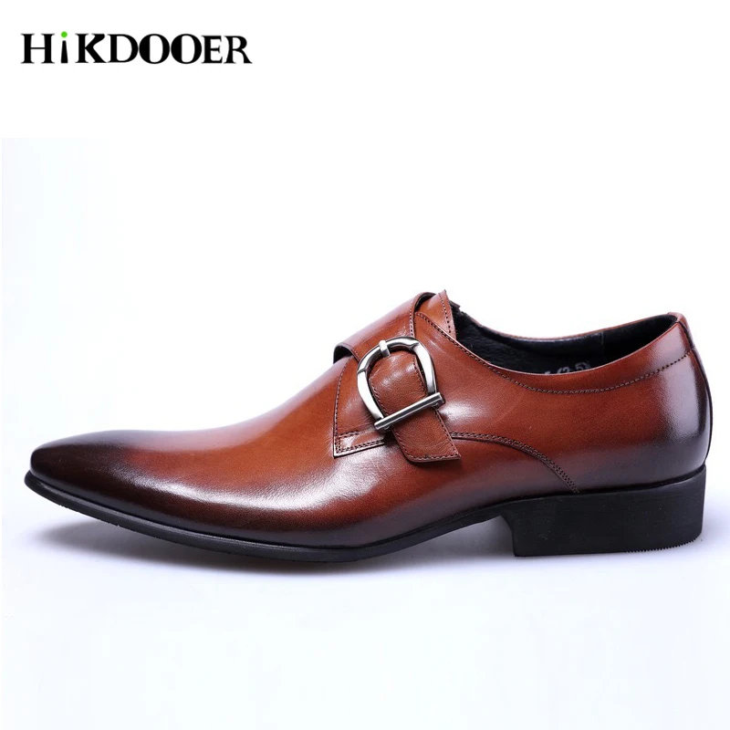 

Men Dress Shoes Fashion Leather Formal Shoes Mens Business Oxford Sneakers Big Size Brand Wedding Pointy Shoes