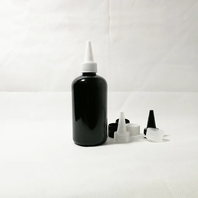 Download 250ml black Plastic Bottle with Flip Cap Essential Oil Cream Sample Packaging Container Bottles ...