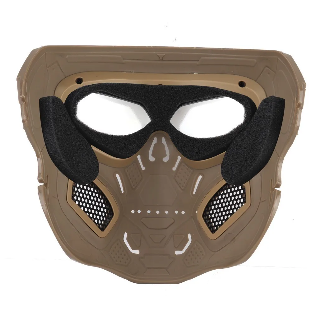 Airsoft Shooting Tactical Hunting Equipment Gears Skull Messengers Unisex Full Protective Mask Helmet 2 Wearing Ways Accessories