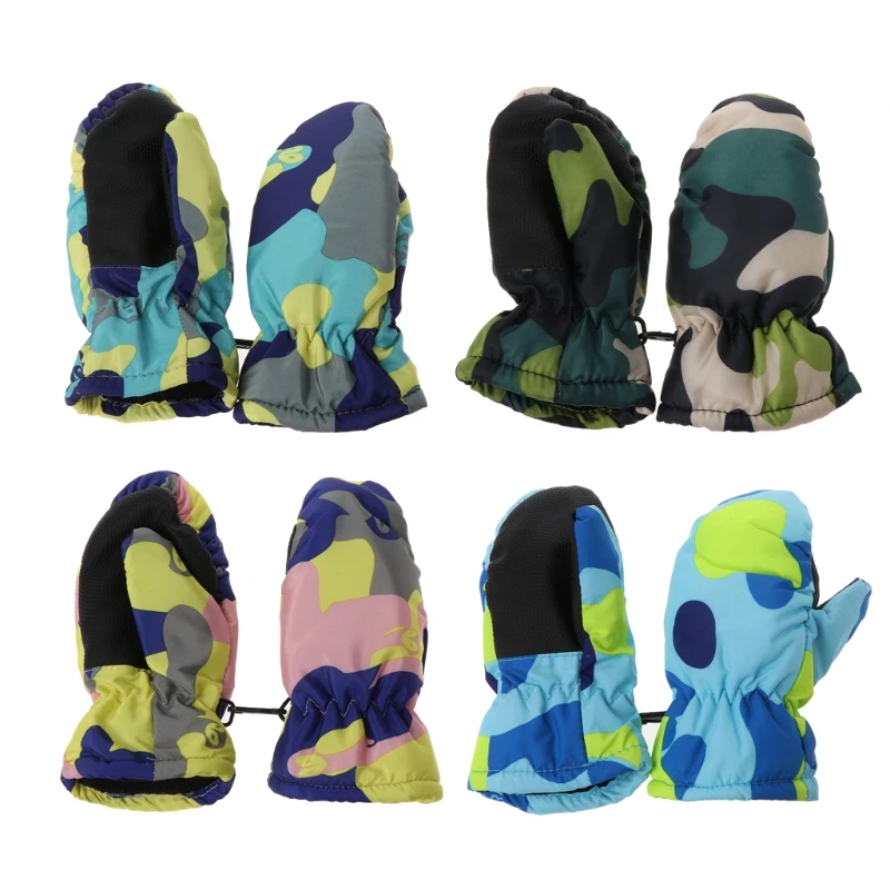 

Hot New 1 Pair Baby Winter Waterproof Warm Mittens Boys Girls Kids Children Outdoor Gloves High Quality