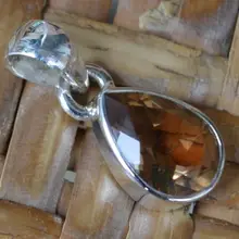 Ручной работы Подлинная Перидот кулон 925 пробы серебряные ювелирные изделия мм 22 мм, 2,3 г, AP0227