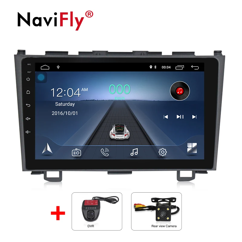

NaviFly Android 8.1 car multimedia player for Honda CRV CR-V 2007-2011 autoradio gps Video audio stereo player WIFI BT RDS 1080P