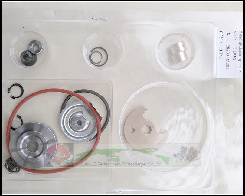 Free Ship Turbo Repair Kit rebuild 28200 4A201 49135 04211 For HYUNDAI