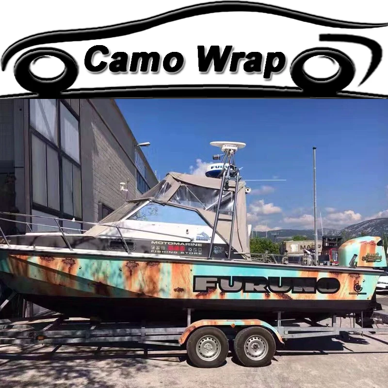 

Rusty Camouflage Vinyl Car Wrap Film With Air Release Rust Car Motorcycle Boat Wrapping Covers Foil