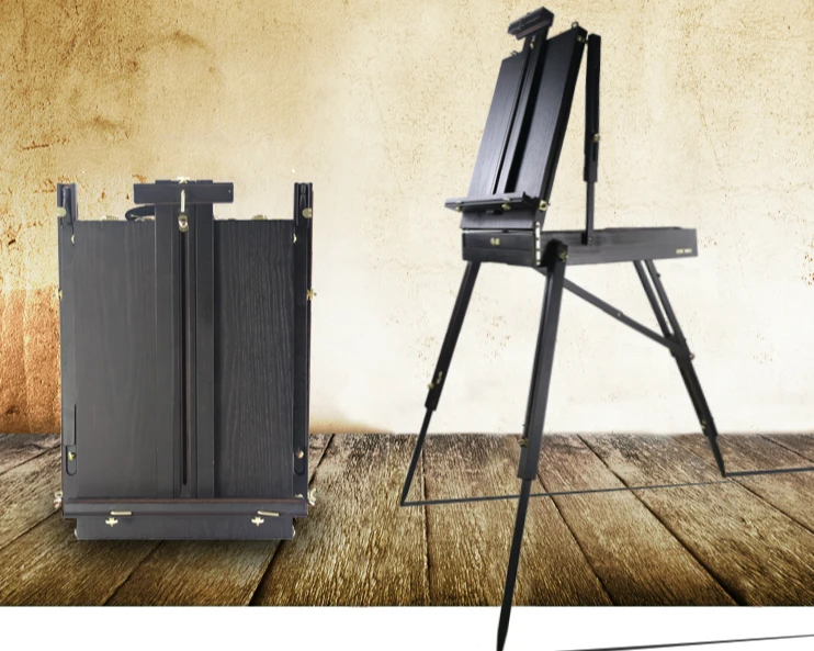 Классическая деревянная картина easel эскиз удобный портативный черный/темно