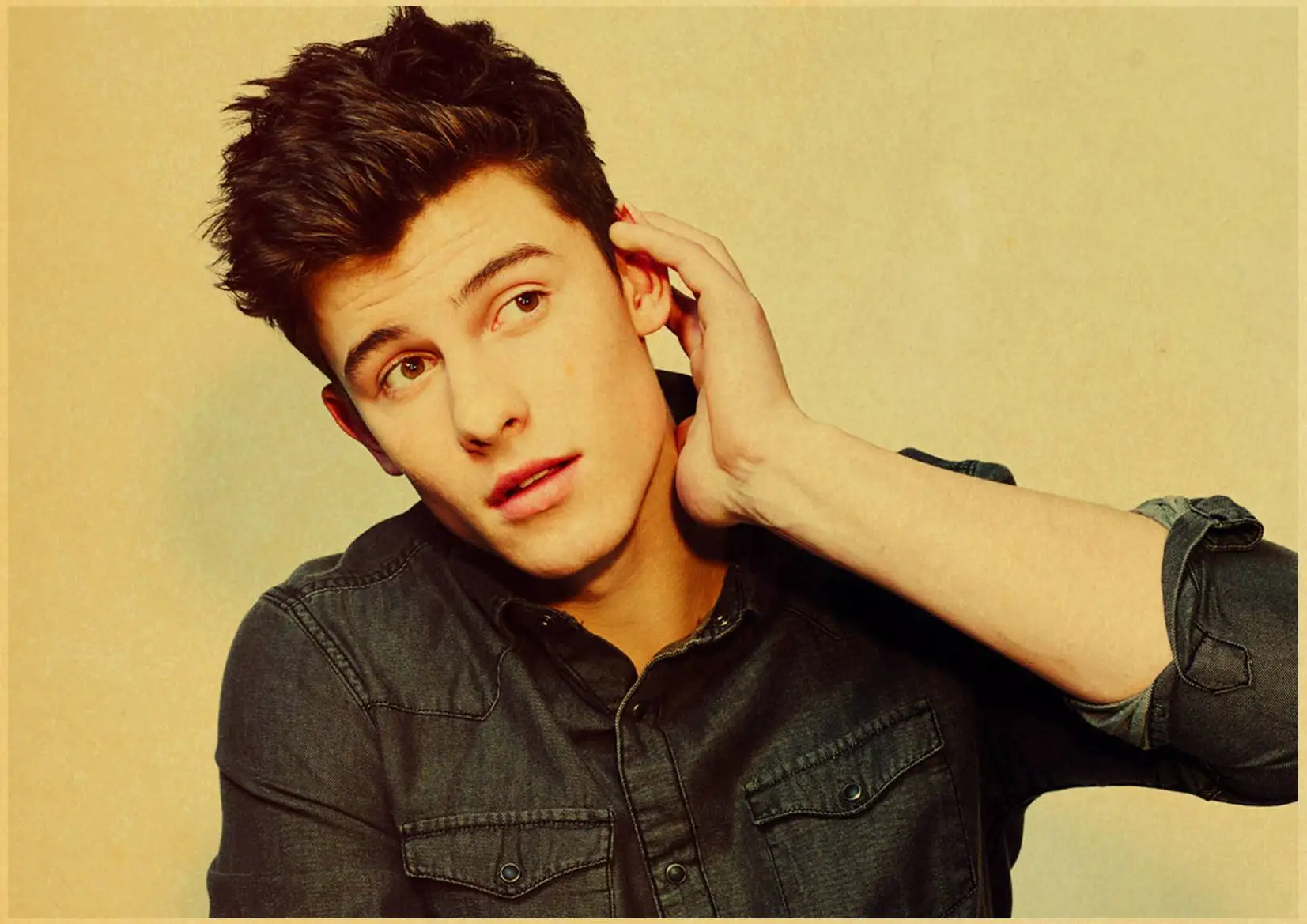 Shawn Mendes красивый певец Ретро плакат печать высокое качество наклейки на стену для