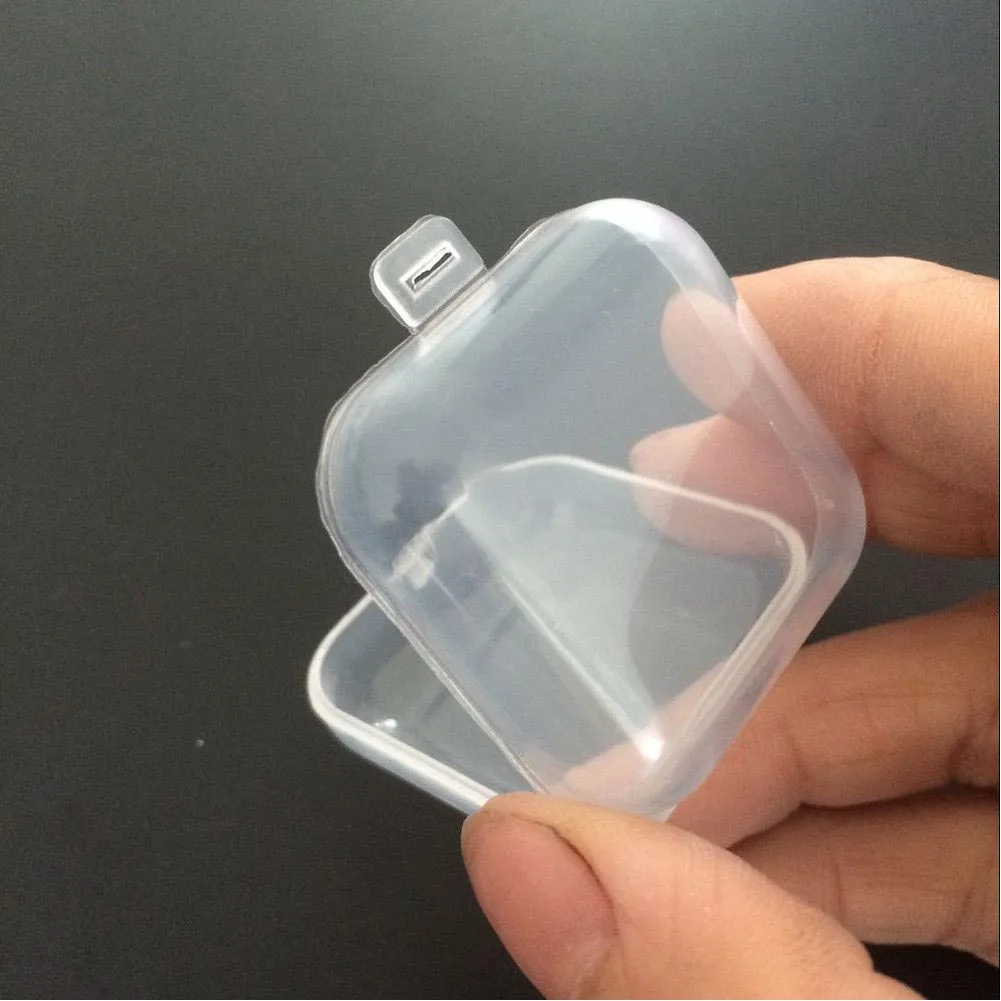 

5Pcs Portable Mini Transparent Clear Plastic Storage Box Earplugs Container Home Storage Boxes