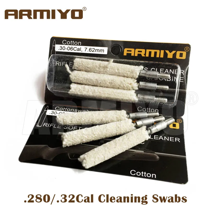Buy Armiyo .30Cal .280/.32cal Hunting Rifle Bore Cleaner Gun Barrel Cotton