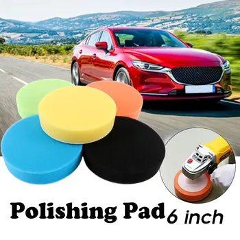 

Practical 6Inch Soft Flat Sponge Buffer Polishing Pad Kit for Auto Car Polisher Durable