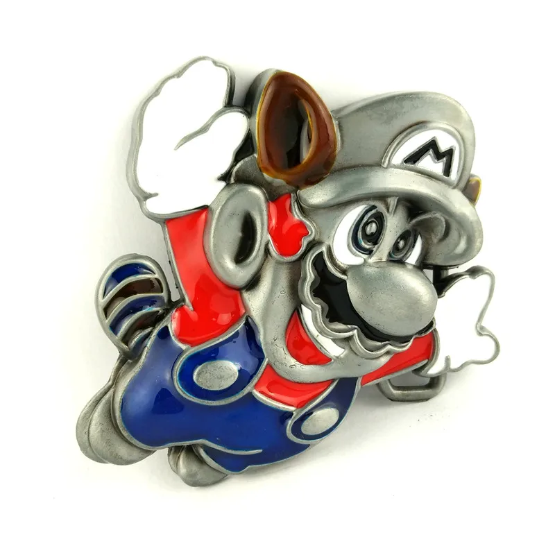 Drop shipping super mario belt buckle metal retail wholesale custom video game buckle for belt