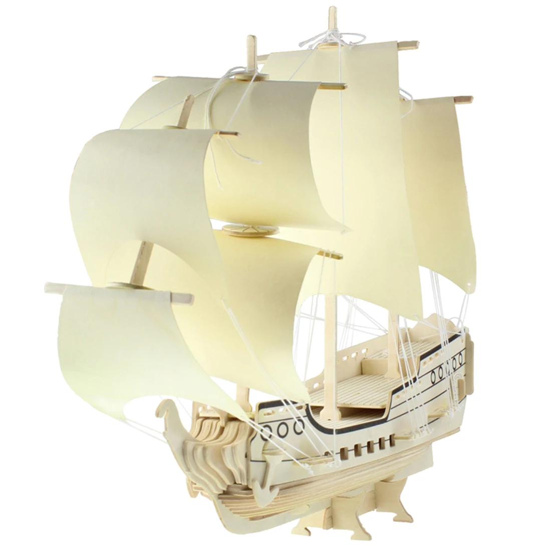 3D деревянные пазлы DIY Сборная модель корабля игрушка деревянный парусник игрушки модели строительные наборы для детей взрослых-Гётеборг