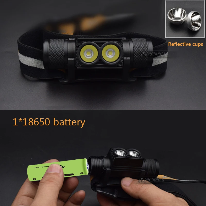 Светодиодный налобный фонарь Мини зарядка через usb фар супер яркий светодиодный