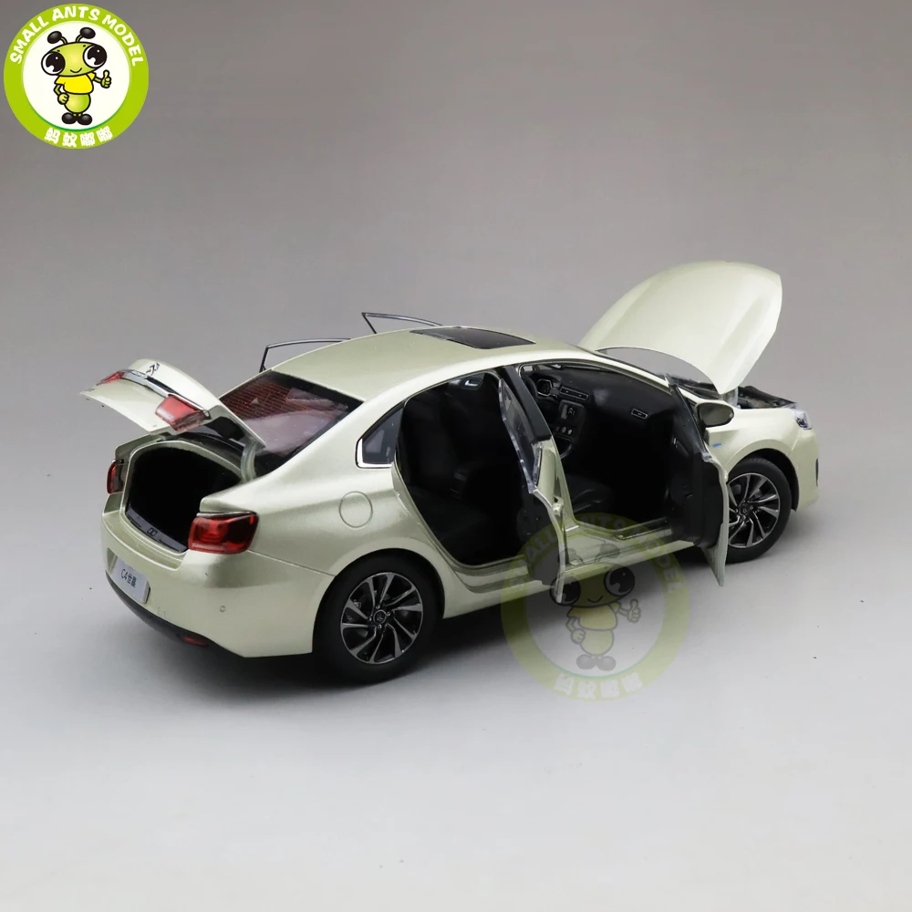 1/18 Citroen C4 C4L литая модель автомобиля игрушки детские подарки для мальчиков девочек золото