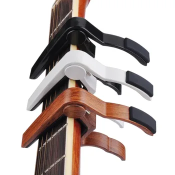 

Small Guitar Supplies Aluminium Alloy Quick Change Clamp Key Clip Acoustic Classic Electric Guitar Capo for Tone Adjusting