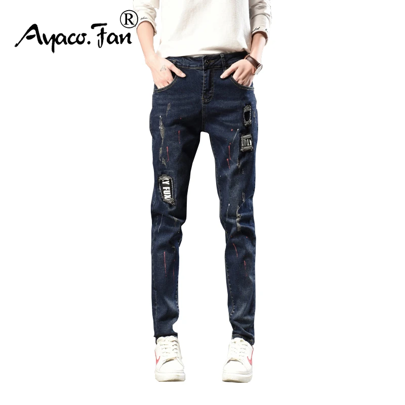 レディースジーンズハーレムパンツ個別の緩い破れたデニムパンツ全身パンツヴィンテージカウボーイジーンズ女性のズボン女の子のため Jeans Women Trousers Woman Jeans Haremjeans Harem Aliexpress