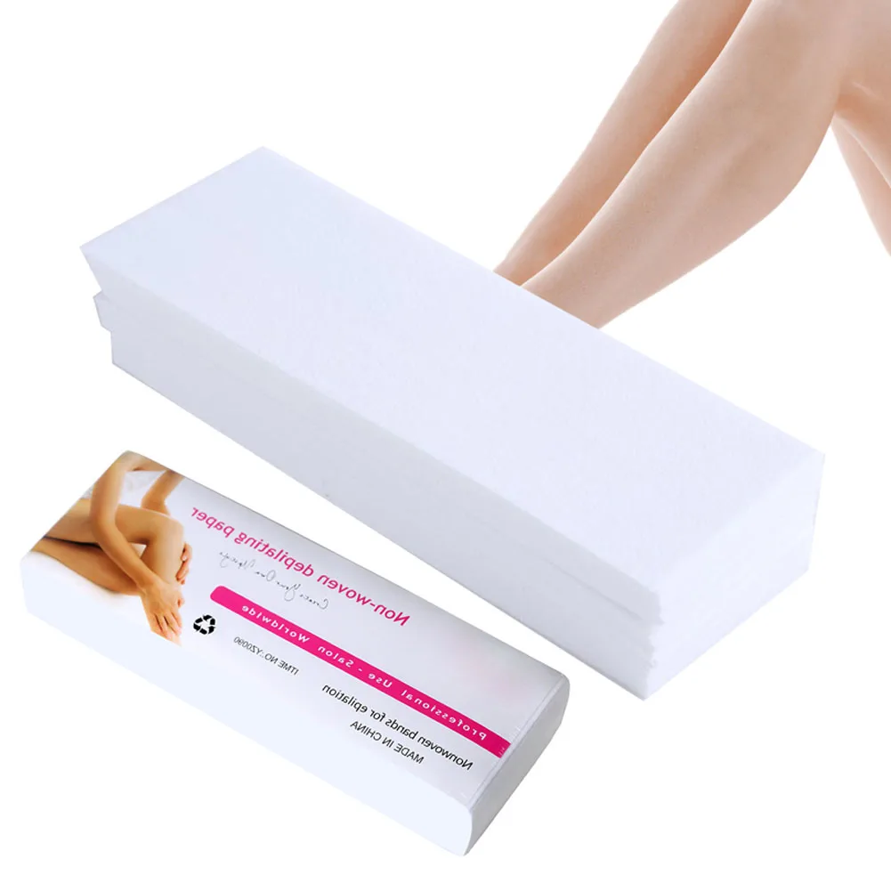 

100pcs/lot Wax Strips For Hair Removal Depilatory Nonwoven Epilator Wax Strip Paper Roll Waxing Health Beauty Smooth Legs