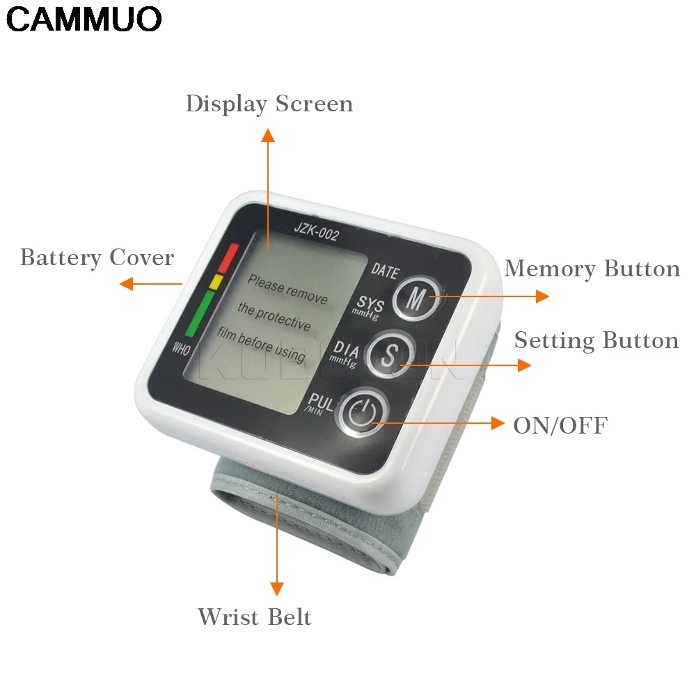 Немецкий чип автоматический цифровой монитор артериального давления тонометр для запястья сфигмоманометр кровяного давления