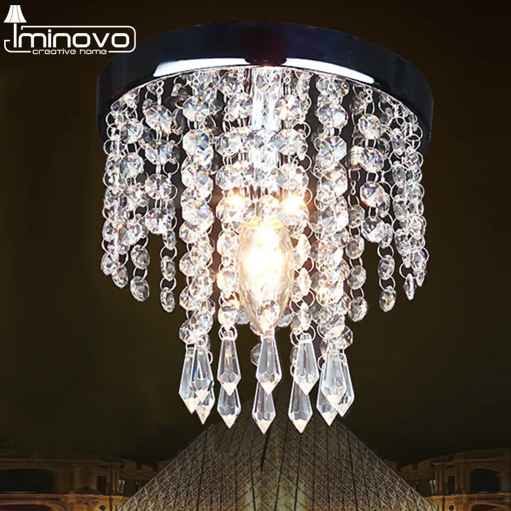 

IMINOVO IMINOVO Modern K9 Crystal Chandelier Led Lighting Modern Luxury Lighting Transparent color AC110V-256V Surface Mounted