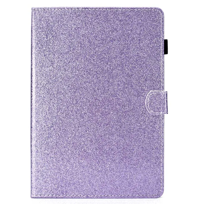 Чехол с блестками для samsung Galaxy Tab A 7,0 8,0 10,1 10,5 A6 чехол s для samsung Tab E 9,6 S4 10,5 смарт-чехол с подставкой - Цвет: Purple